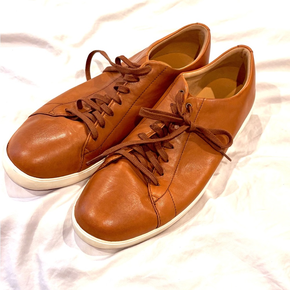 Cole Haan Zero Grand Cognac Leather Sneakers